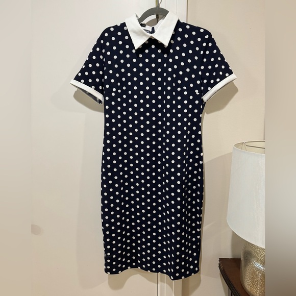 Homeyee Dresses & Skirts - Homeyee navy and white polka dot dress. NWT